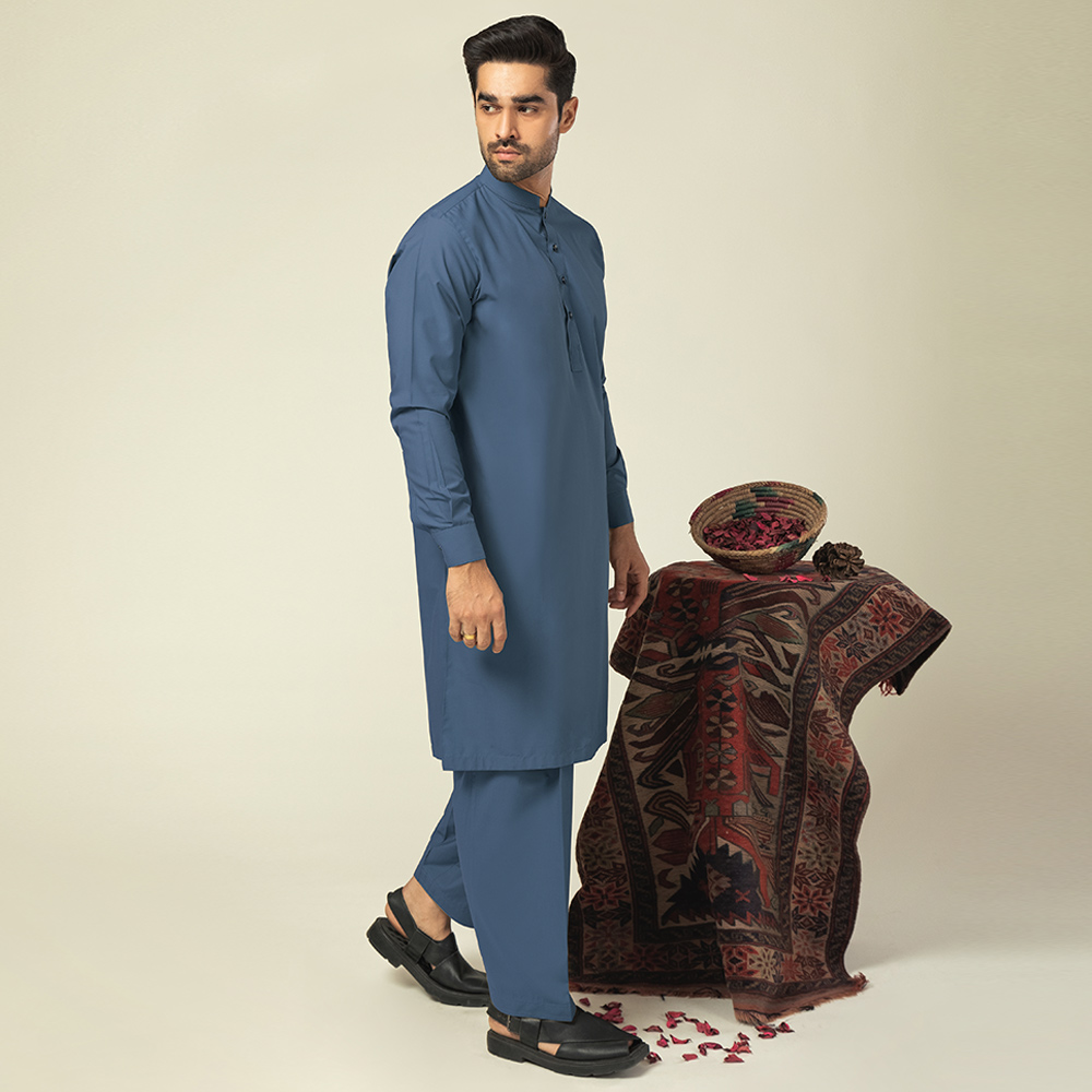 Men's Kameez Shalwar (RVLPSH-5|U3234/BND-CCF)