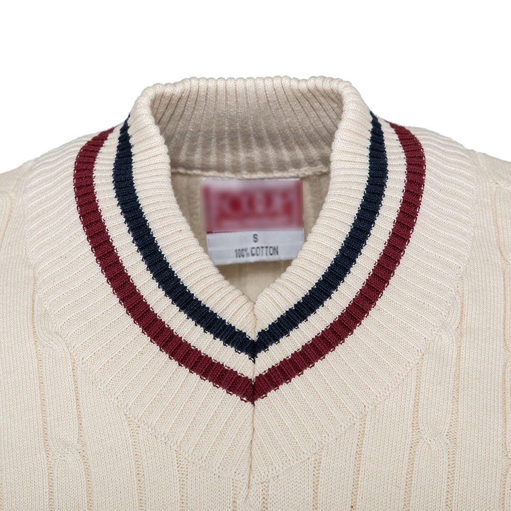 Harvard (Crème Cricket With Harvard Veritas Embroidery)