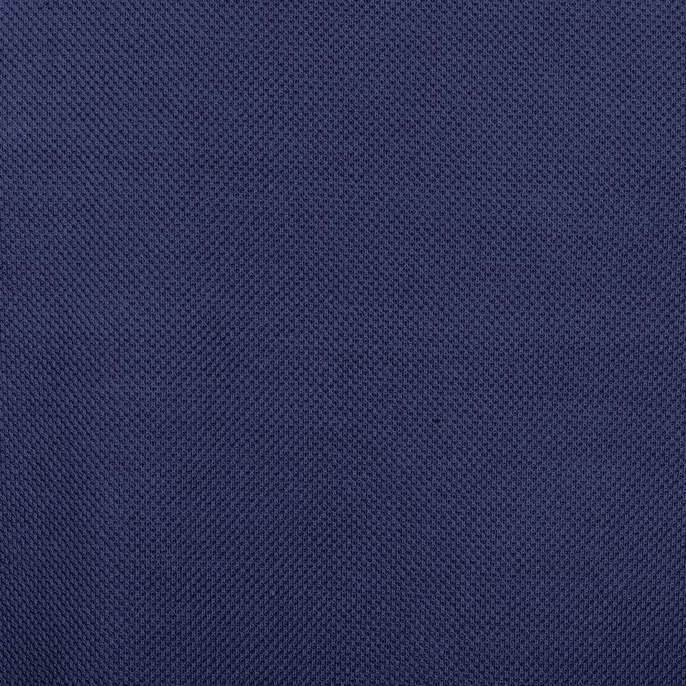 BLUE COTTON TENCEL PLAIN POLOSHIRT