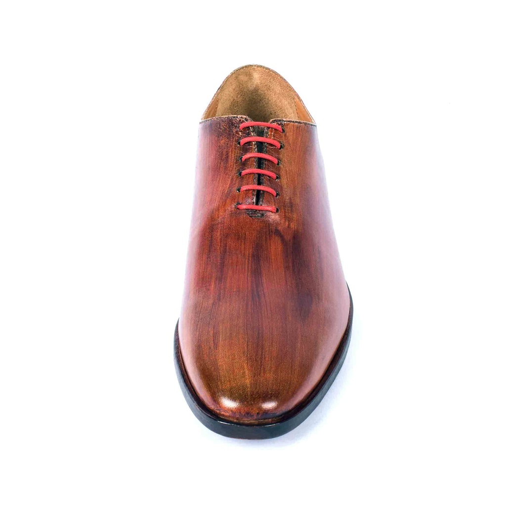 Brown Patent Leather Whole Cut Oxford (UENT-MW-13|MIS/1)