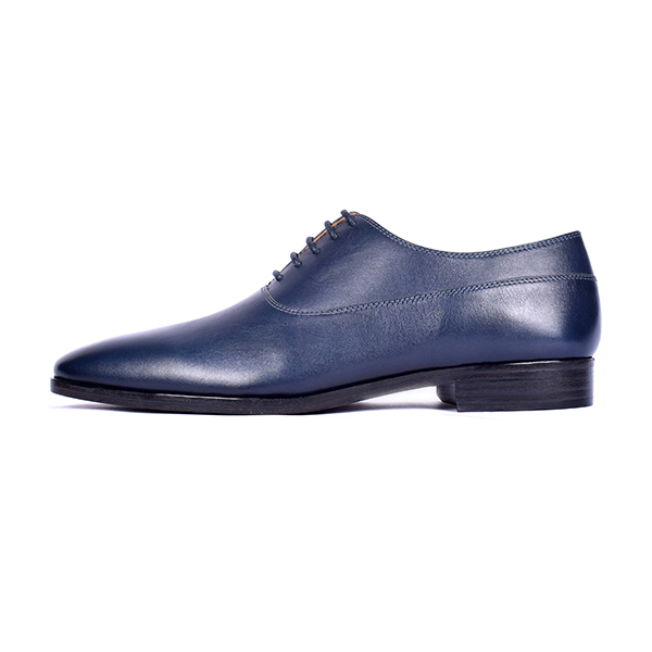 Blue Polished Leather Oxford (UENT-MW-18|MIS/1)