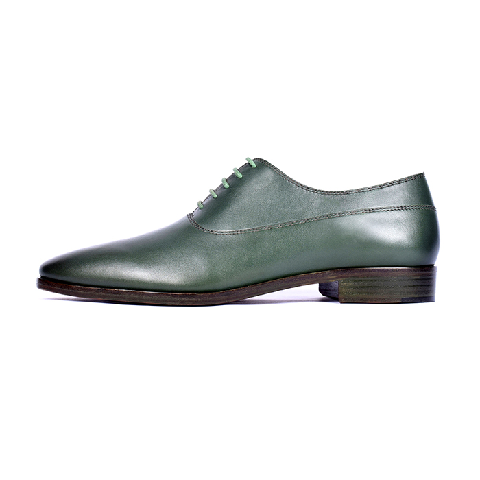Green Polished Leather Oxford (UENT-MW-21|MIS/1)