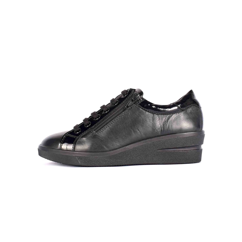 Black Plain Leather Sneaker (PAK-SER-19-11-14081-SP|MIS/1)
