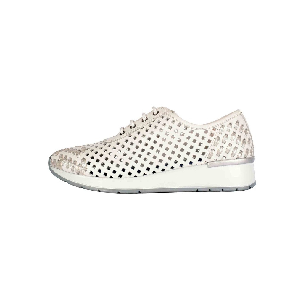 White Checkered Leather Sneaker (PAK-SER-17-04-8416|MIS/1)