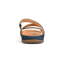 Blue Plain Microfiber Suede Sandal (PAK-SER-19-07-13252|MIS/1)