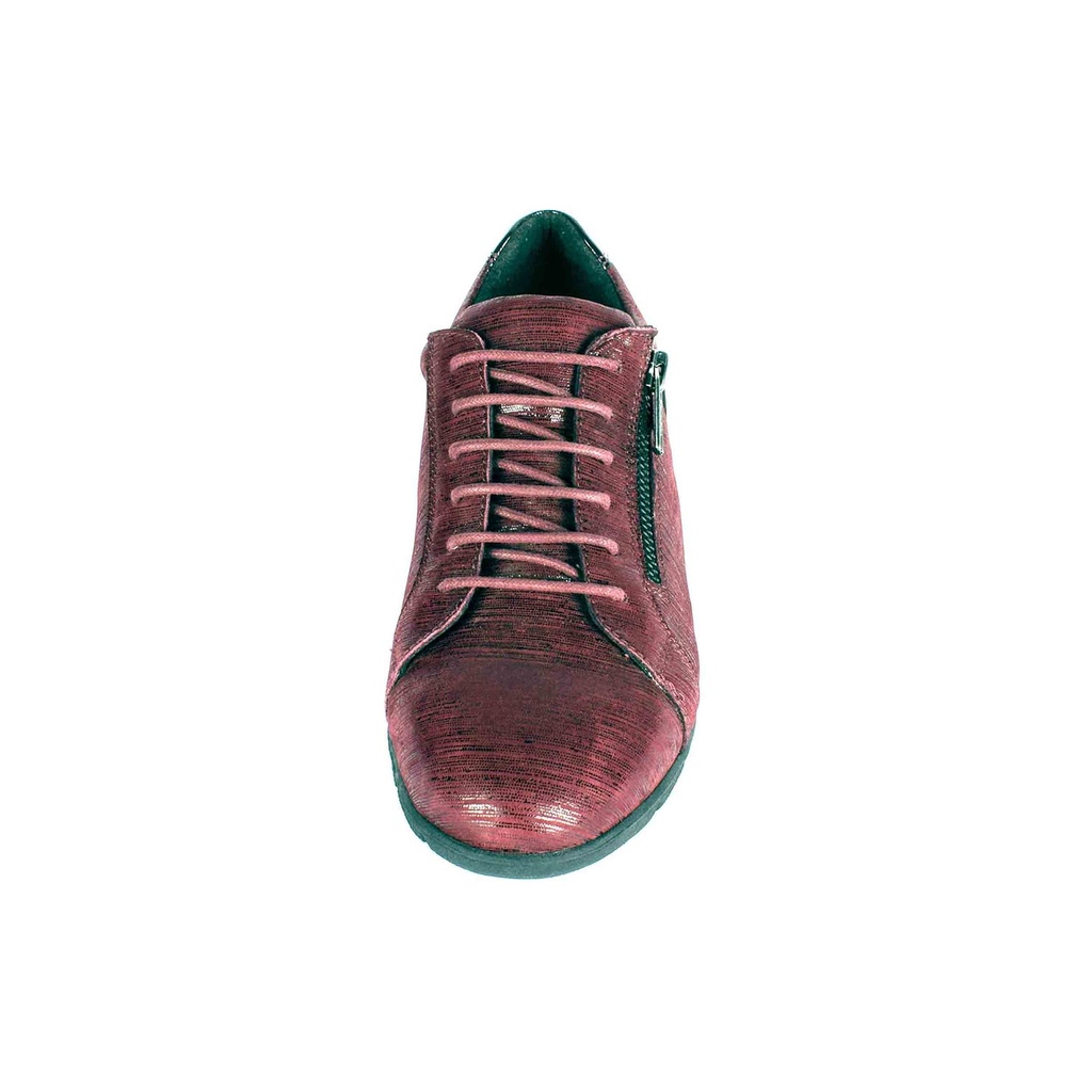 Red Textured Leather Sneaker (PAK-SER-19-10-13747-SP|MIS/1)