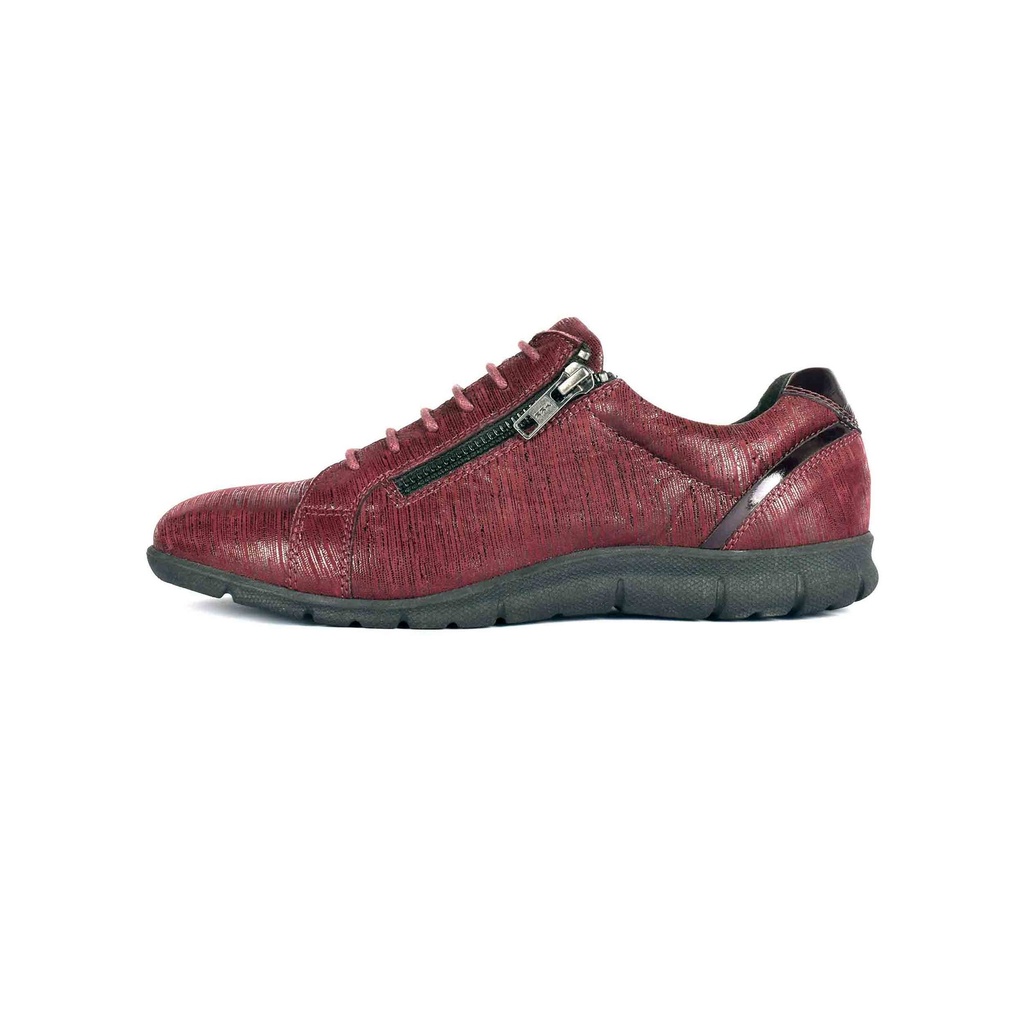 Red Textured Leather Sneaker (PAK-SER-19-10-13747-SP|MIS/1)