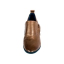 Brown Plain Leather Ankle Bootie (PAK-SER-19-10-13699|MIS/1)