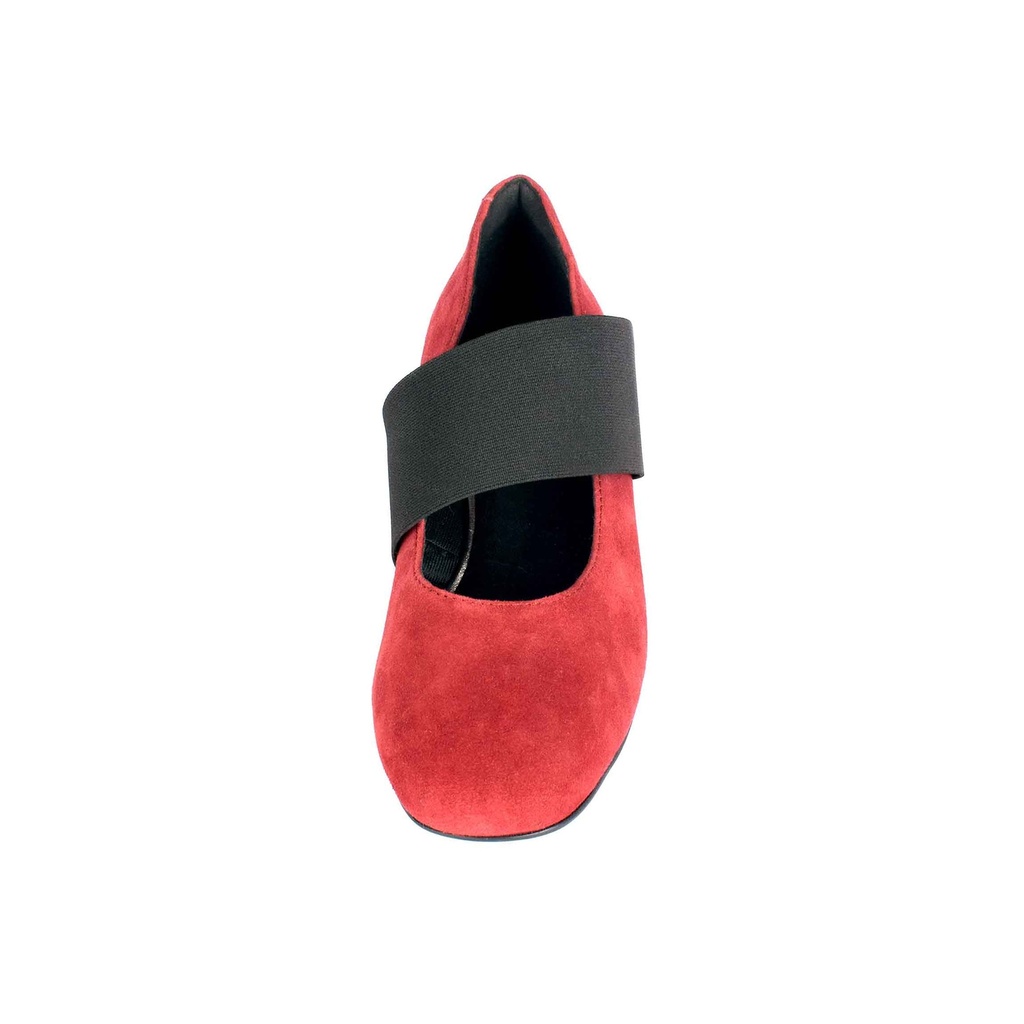 Red Plain Suede Mary Jane (PAK-SER-19-11-14004|MIS/1)