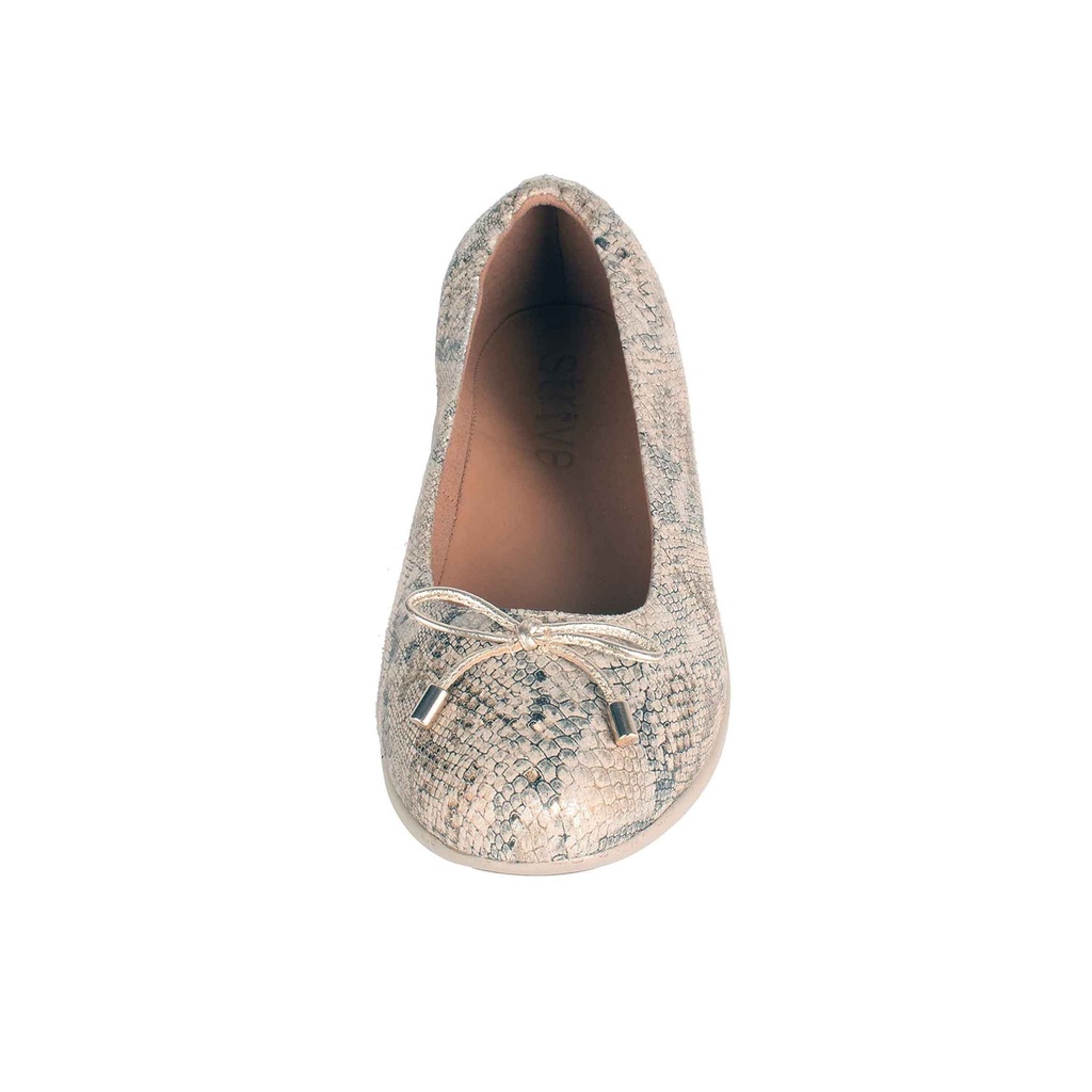 Brown Fancy Leather Ballet Flat (PAK-SER-19-09-13484|MIS/1)