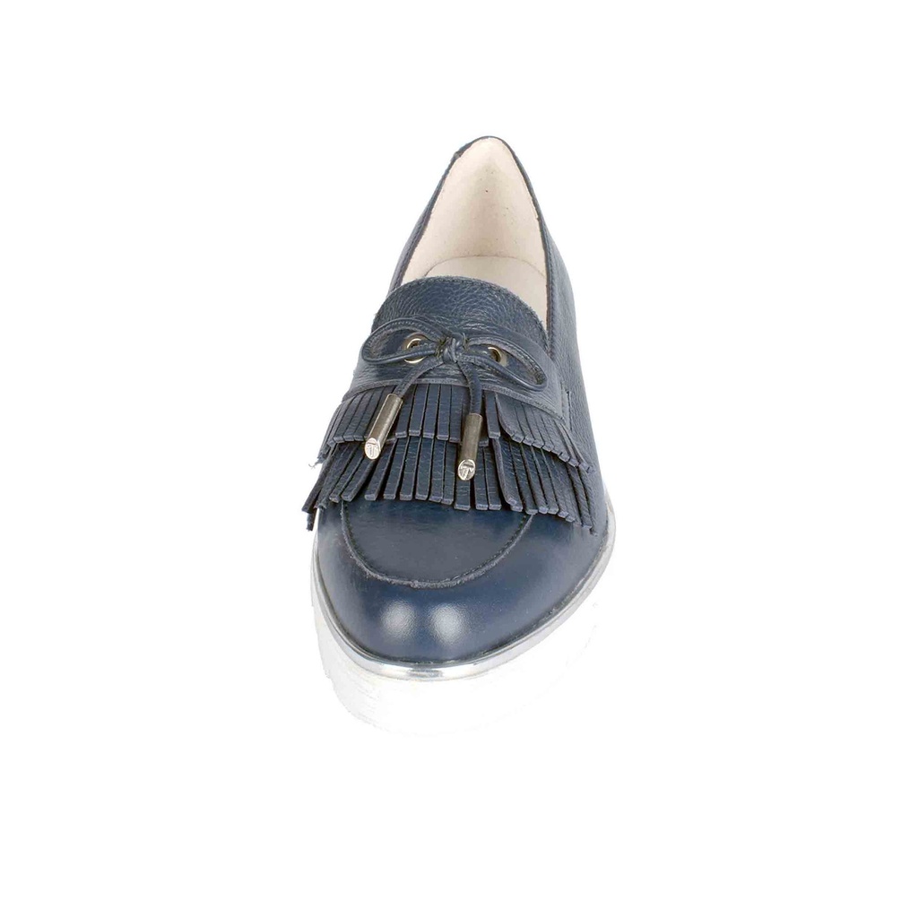 Blue Plain Leather Loafer (PAK-SER-19-09-13327|MIS/1)