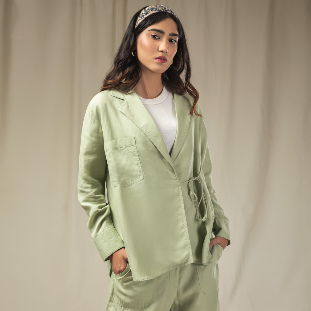 Women's Kimono Blouse Co-Ord set (LIN-1340|B1723/1728)