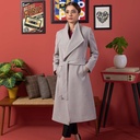 Women's Feather Form Half Coat (KNT-38|1660)       