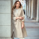 Women's Feather Form Over Coat (KNT-65|1662)       