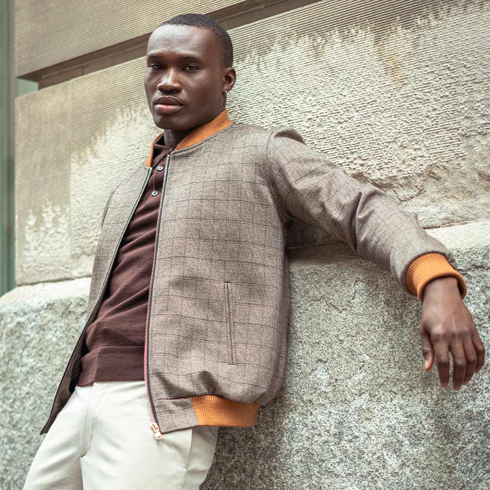 Men's Bomber Jacket (KNT-87|BR3)