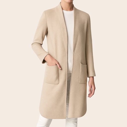 Women's Microfiber Half Coat (KNT-69|1663)       