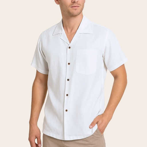 Men's Pure Linen Bushirt (LIN-1270|CCL/HSP)        