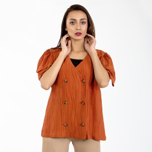 Women's Pure Linen Top (LIN-1065|1631)        