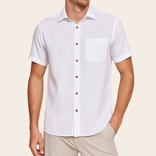 Men's Pure Linen Bushirt (LIN-1177|HSP)        