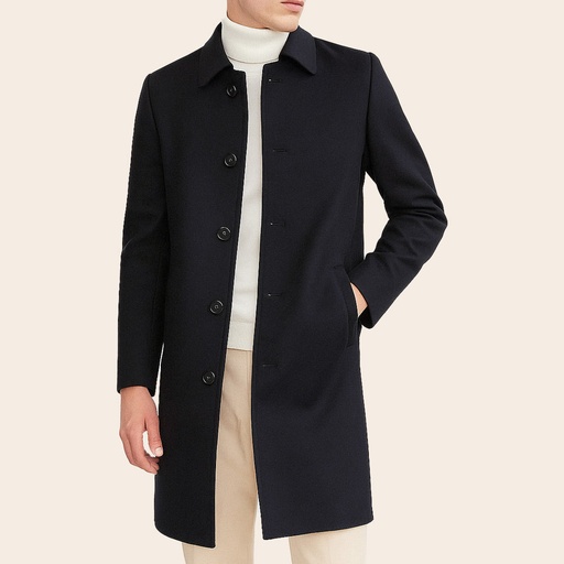 Men's Wool Blend Half Coat (BL-125|CLR)       