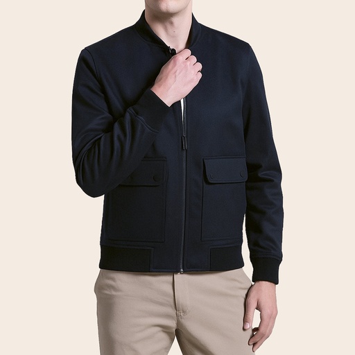 Men's Bomber Jacket (CTN-739|BRT/ORG|FOLA)