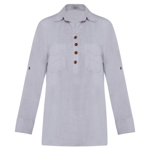 Women's Pure Linen Top (LIN-1236|A1582|FOLA)