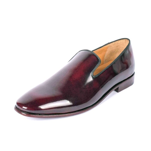 [UNI-2318|UNI0|0] Maroon Patent Leather Opera Pump (UENT-MW-9|MIS/1)