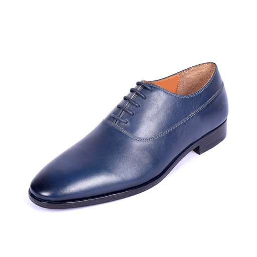 [UNI-2327|UNI0|0] Blue Polished Leather Oxford (UENT-MW-18|MIS/1)