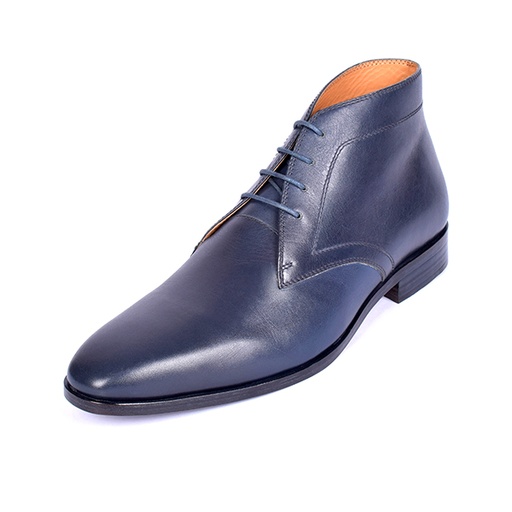 [UNI-2328|UNI0|0] Blue Polished Leather Boot (UENT-MW-19|MIS/1)