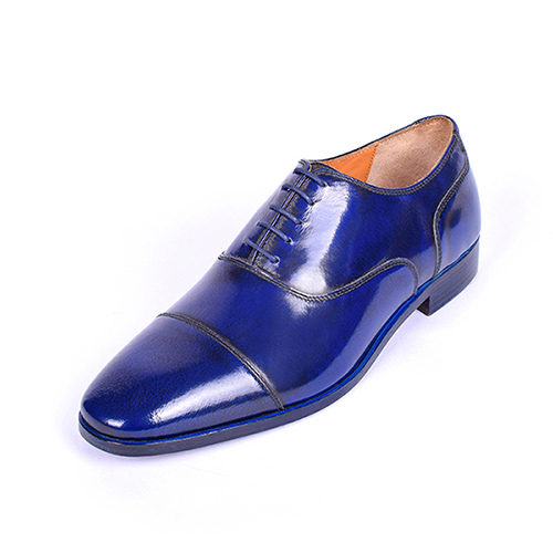 [UNI-2329|UNI0|0] Blue Patent Leather Cap Toe Oxford (UENT-MW-20|MIS/1)