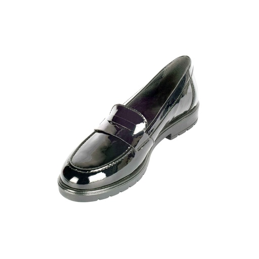 [UNI-2352|UNI0|0] Black Plain Patent Leather Loafer (PAK-SER-16-11-7893-SP|MIS/1)