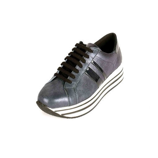 [UNI-2362|UNI0|0] Blue Plain Leather Sneaker (PAK-SER-19-01-12203|MIS/1)