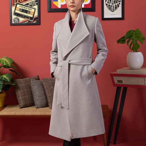 Women's Microfiber Half Coat (KNT-38|1660)       