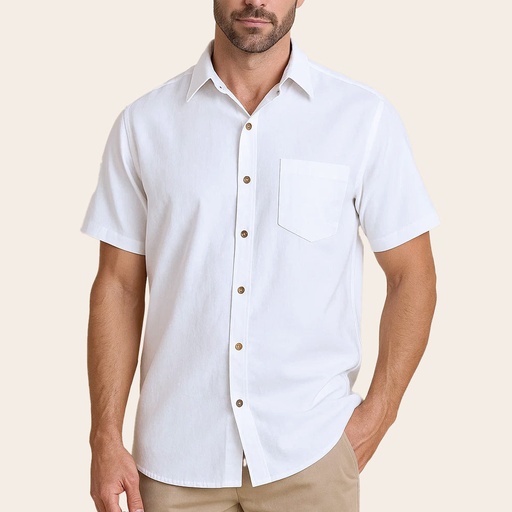 Men's Pure Linen Bushirt (LIN-1266|HSP)        