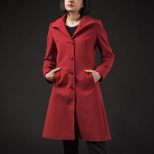 Women's Microfiber Half Coat (KNT-62|B1027)       