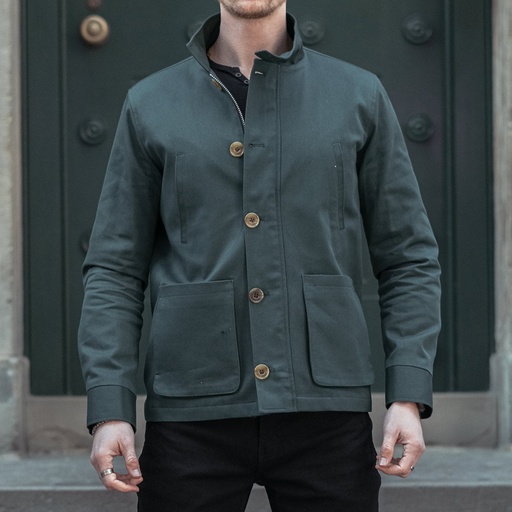 Men's Pure Cotton Zipper Jacket (CTN-771|DRL)       