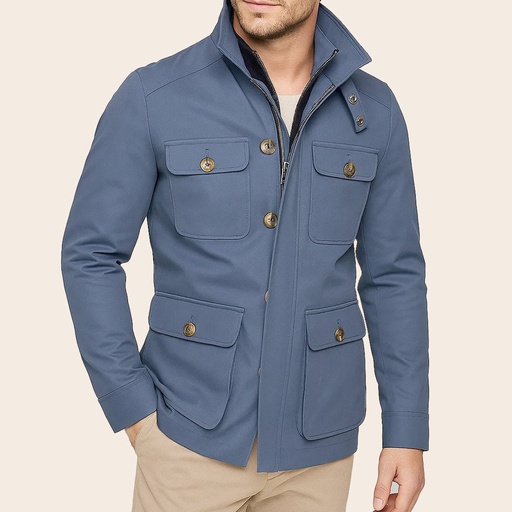 Men's Pure Cotton Zipper Jacket (CTN-770|TWC)       